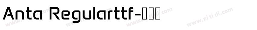 Anta Regularttf字体转换